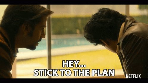 Hey Stick To The Plan GIF