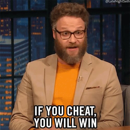 If You Cheat You Will Win Qotd GIF