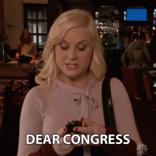 Dear Congress Complaining GIF