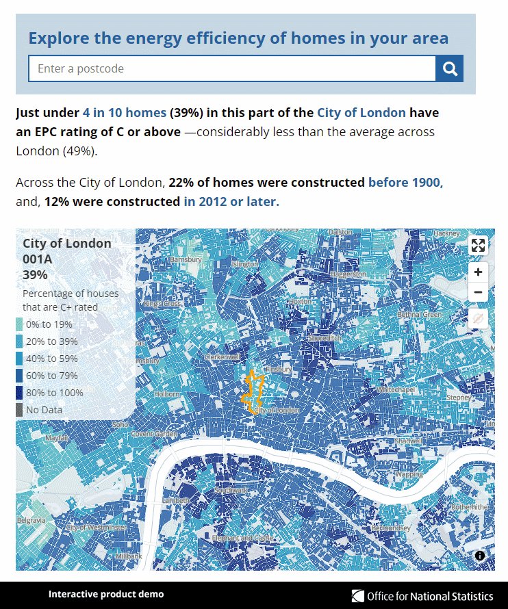 Gif showing interactive tool allowing users to "Explore