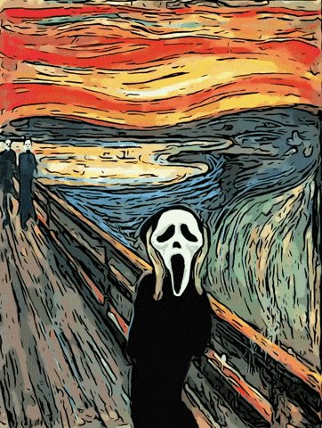 Wes Craven Scream GIF by Karla Delakidd