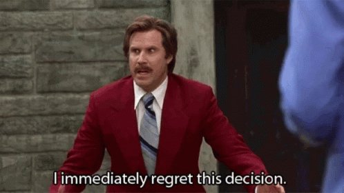 Regret Anchorman GIF