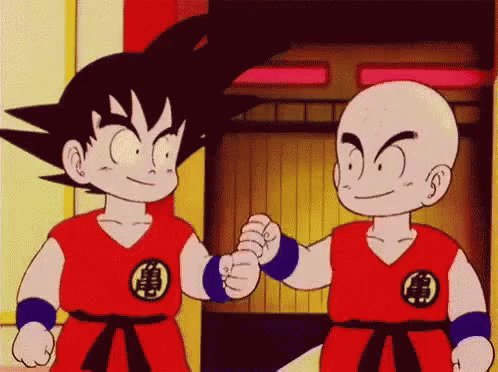 Goku Y Krilin Chocan Los Pu...