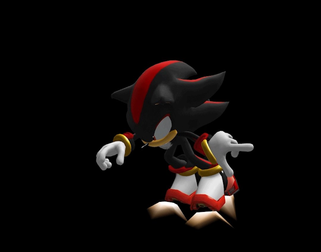 Shadow the Hedgehog Blender rig