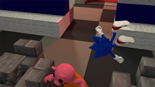 Dodging Sonic GIF