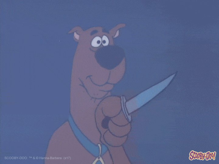Cartoon Knife GIF by Scooby-Doo