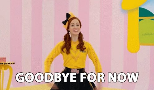 Goodbye For Now Farewell GIF