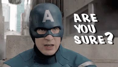 Captain America Are You Sure? GIF