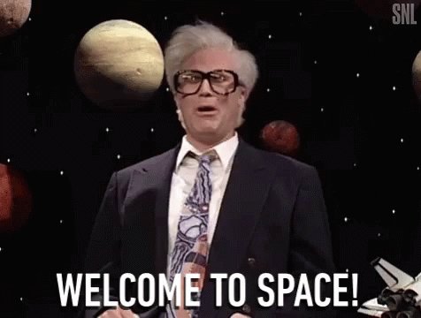 Welcome To Space Greetings GIF