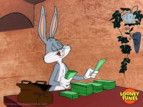 Bugs Bunny Money GIF by Loo...