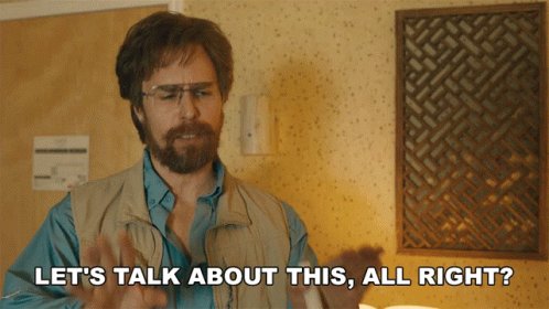 Lets Talk About This All Right Sam Rockwell GIF