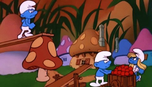 The Smurfs Catapult GIF