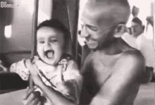 Living In The Present Is Good Quality Of Mahatma Gandhi Gif 