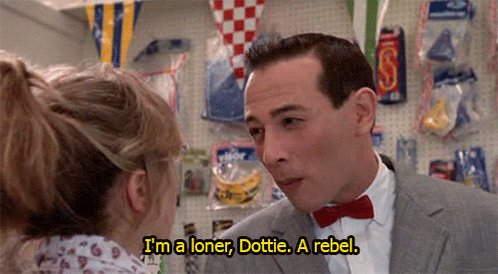 pee wee herman rebel GIF