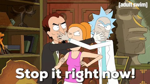 Stop Fighting Season 1 GIF by Rick and Morty