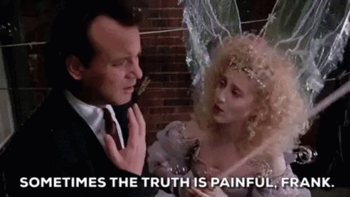 Scrooged Sometimes The Truth Is Painful GIF