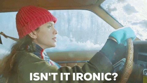 Dictionary.com on X: "A black fly in your Chardonnay is not ironic. Rain on  your wedding day is not ironic. A traffic jam when you\