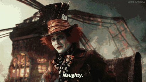 mad alice in wonderland GIF