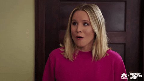 Kristen Bell Omg GIF by The Good Place