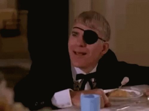 Eyepatch Steve Martin GIF