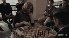 Playing Chess Anya Taylor Joy GIF