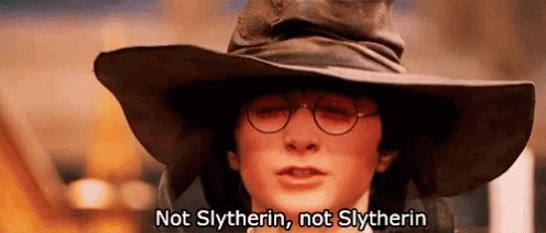 Harry Potter Not Slytherin GIF