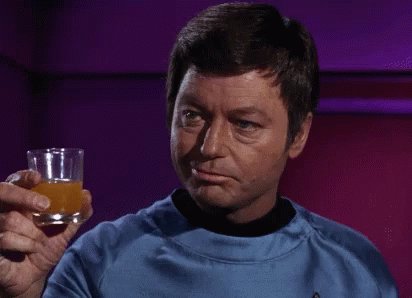 Leonard Mccoy Heres To You GIF