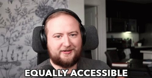 Equally Accessible Telling GIF