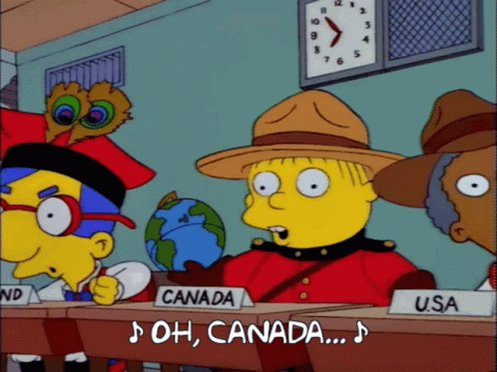 Oh Canada Simpsons GIF