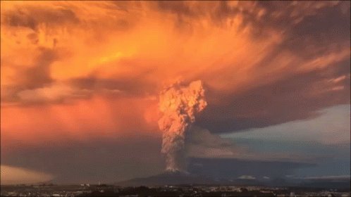 Volcano Eruption GIF
