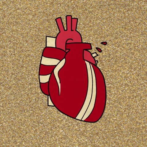 Heart Beat Love GIF by Leah...