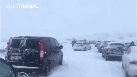 spain snow storm GIF by euronews