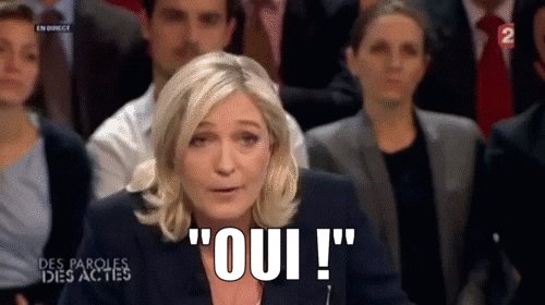 marine le pen archive GIF b...