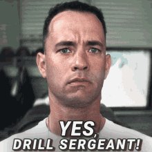 Yes Drill Sergeant GIF