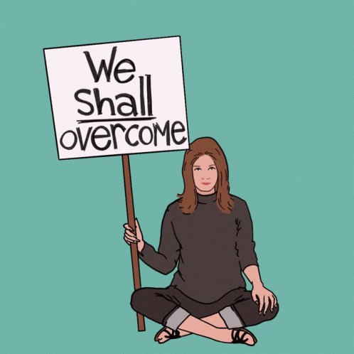 Gloria Steinem We Shall Overcome GIF