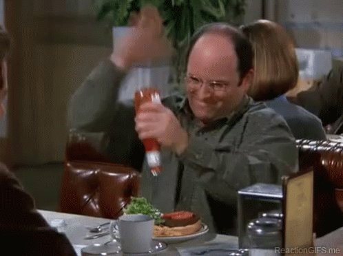 George Costanza Ketchup Bottle GIF