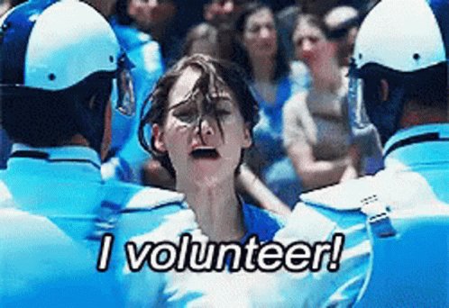 I Volunteer I Will GIF