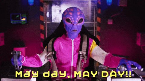 May Day Aliens GIF by GIPHY Studios Originals