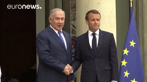 macron netanyahu GIF by eur...