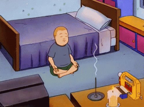 Bobby Meditating - King Of The Hill GIF