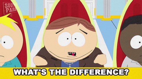Whats The Difference Eric Cartman GIF
