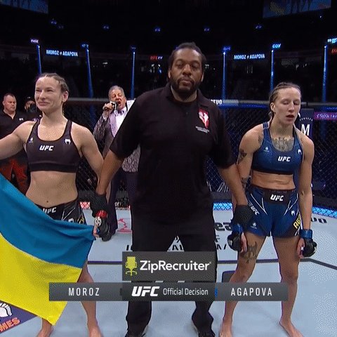 UFC on Twitter: "The Iron Lady Maryna Moroz makes it 𝑻𝑯𝑹𝑬𝑬-𝑺𝑻𝑹𝑨𝑰𝑮𝑯𝑻! 👏