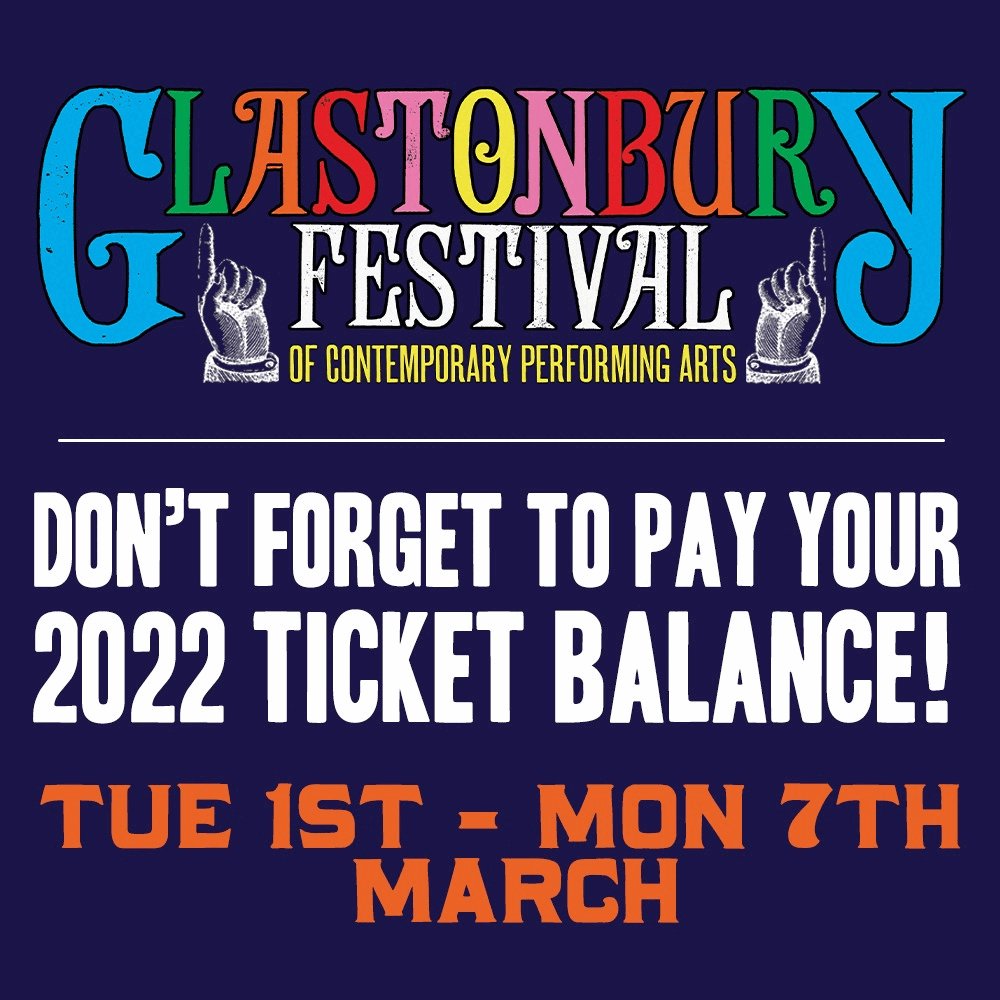 Glastonbury Festival on Twitter "DON'T that if you have paid a deposit for a general