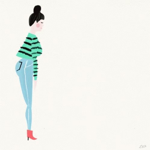 Gif of illustrated women lifting each other up in an endless