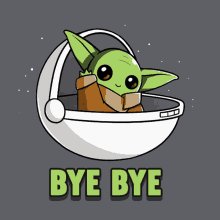 Grogu Bye Bye Goodbye Grogu GIF