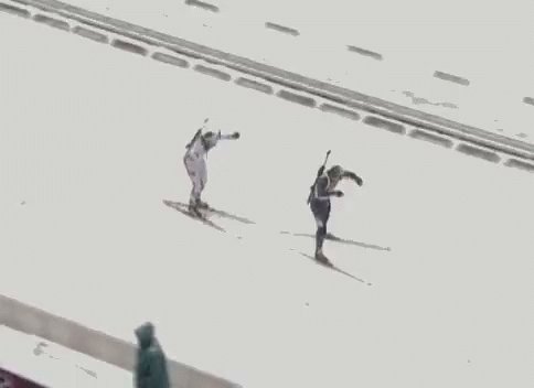 Biathlon биатлон лыжи спорт снег GIF