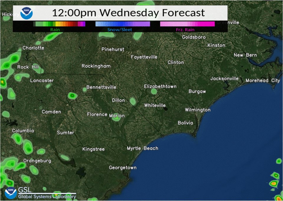 NWS Wilmington NC on Twitter "A few strong to severe thunderstorms are
