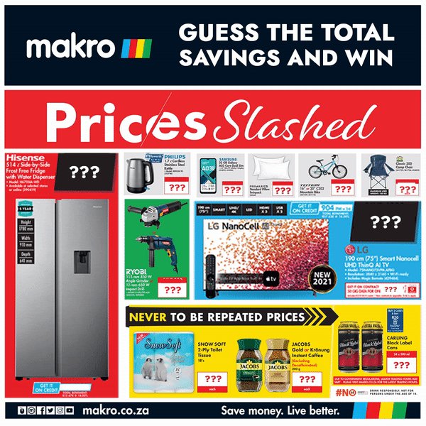 Makro South Africa on Twitter "📣 COMPETITION TIME! Guess the amount