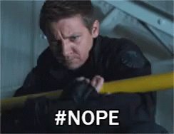 Nope Hawkeye GIF