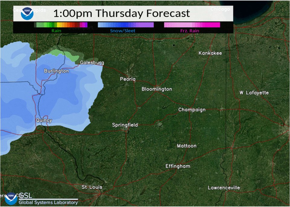 NWS Lincoln IL on Twitter "Here is one representative model depiction